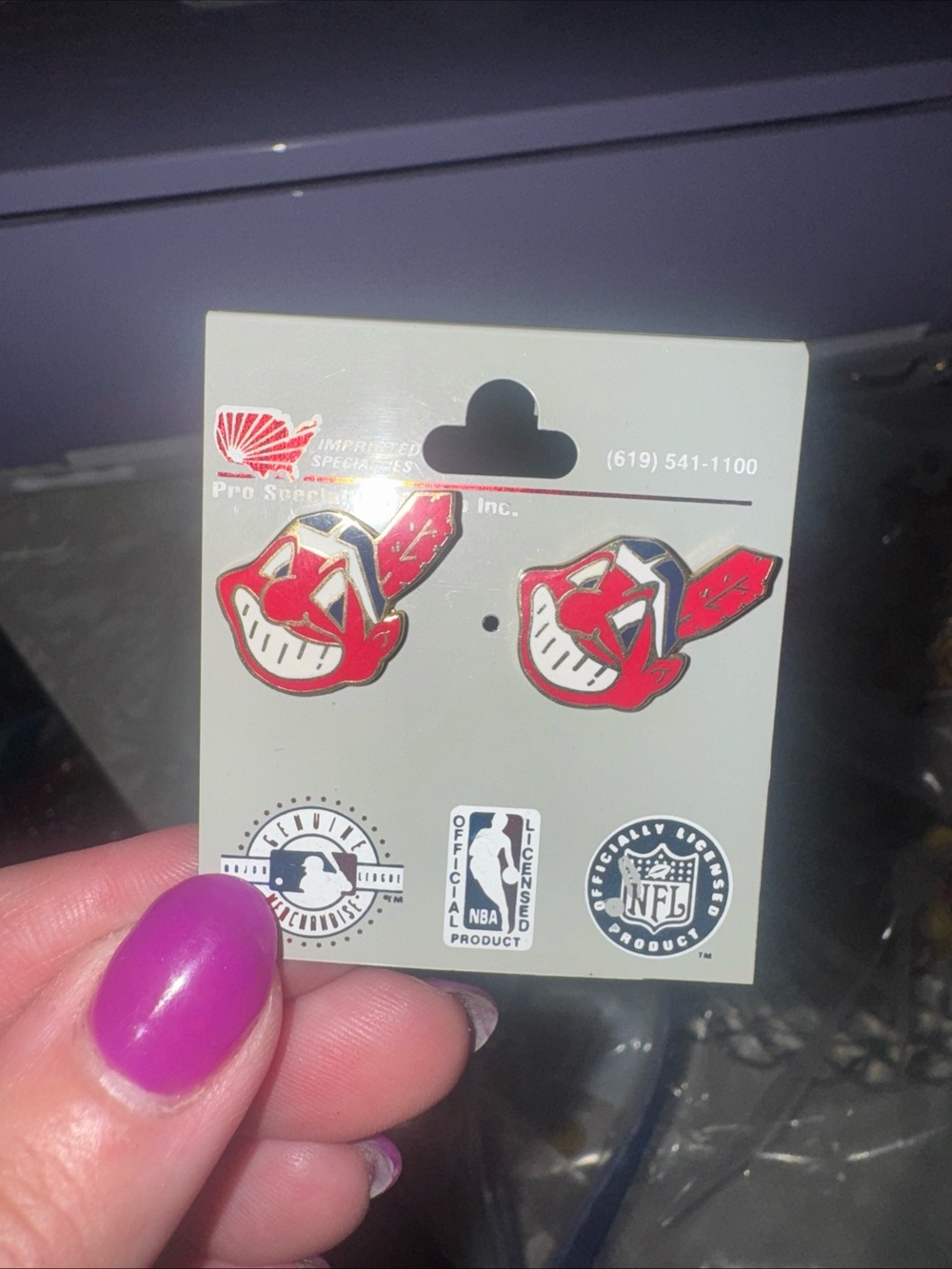Cleveland Indians Chief Wahoo Earrings